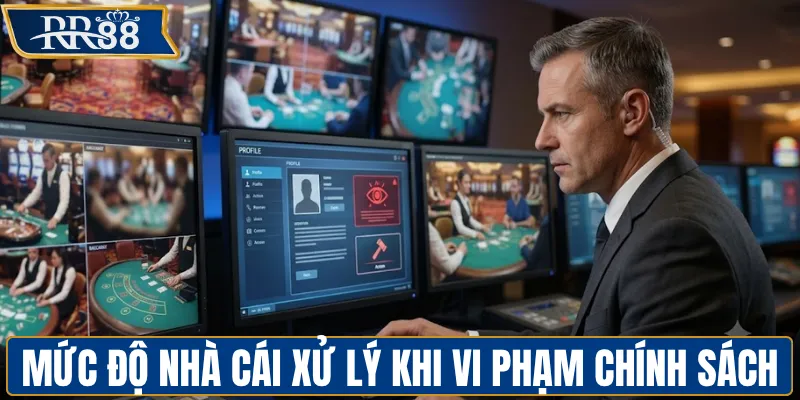 Các mức độ nhà cái xử lý khi vi phạm chính sách